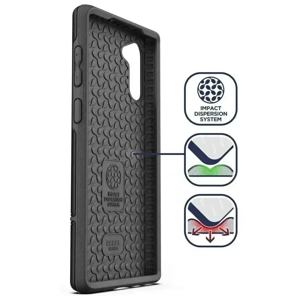 Belt Clip Case For Samsung Note 10‎ Thin Armor Full Body Protective Cover Black